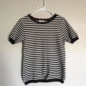 Knitted stripe tee from LOFT